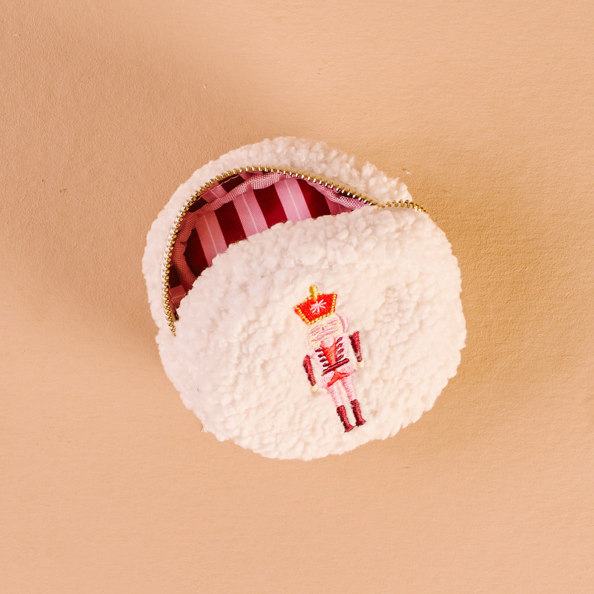 Circle Nutcracker Teddy Pouch