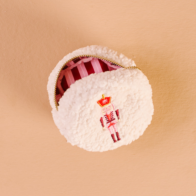 Circle Nutcracker Teddy Pouch