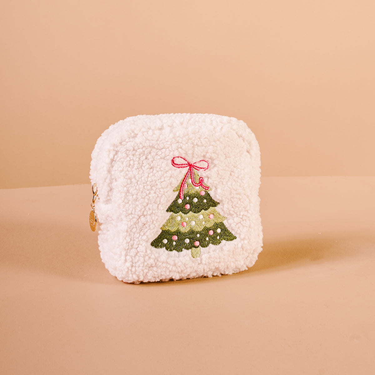 Square Twinkling Tree Teddy Pouch