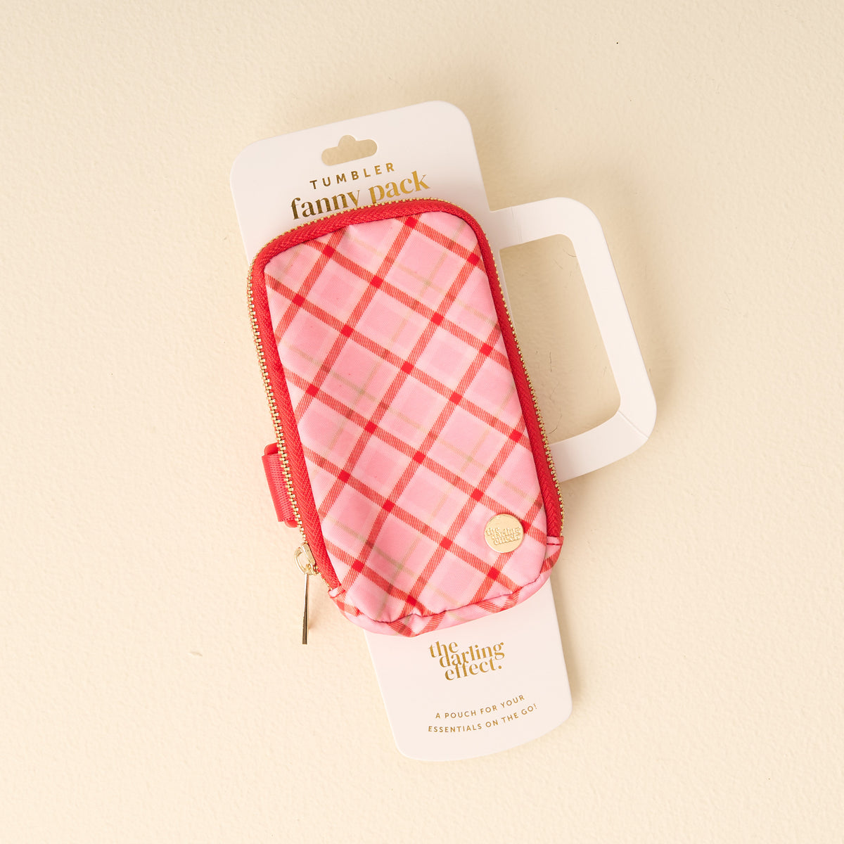 Festive Plaid Tumbler Fanny Pack