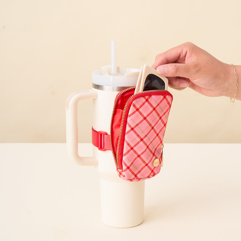 Festive Plaid Tumbler Fanny Pack