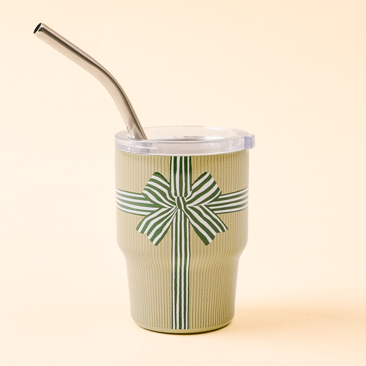 Holiday Gift Bow Green 2 oz Tiny Tumbler