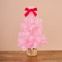 Pink Mini Artificial Christmas Tree