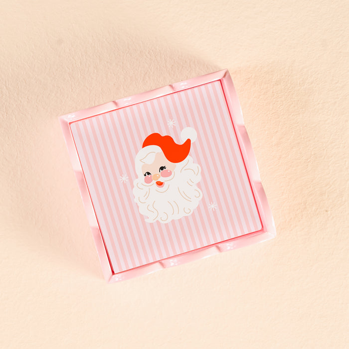 Holly Jolly Santa Scallop Trinket Tray