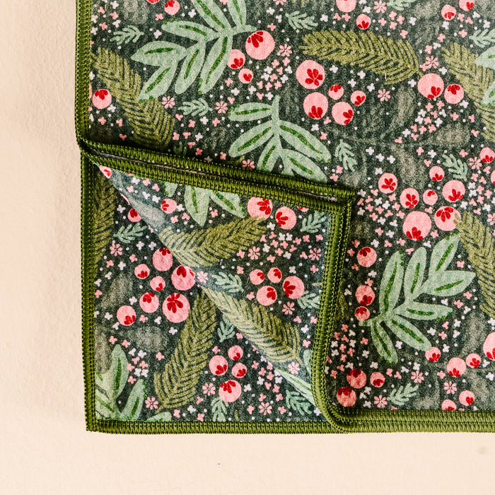 Jolly Sprig Waffle Tea Towel