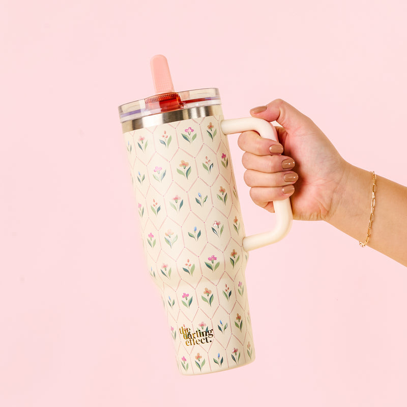 Handpicked For You 40 oz Lifestyle Flip Straw Tumbler