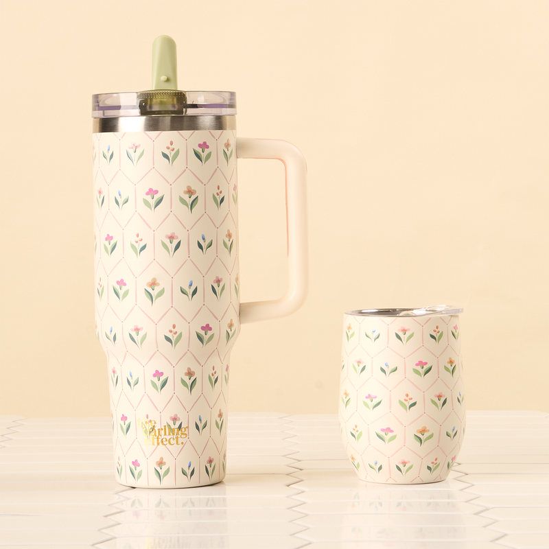 Handpicked For You 40 oz Lifestyle Flip Straw Tumbler
