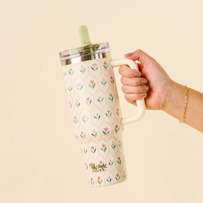 Handpicked For You 40 oz Lifestyle Flip Straw Tumbler