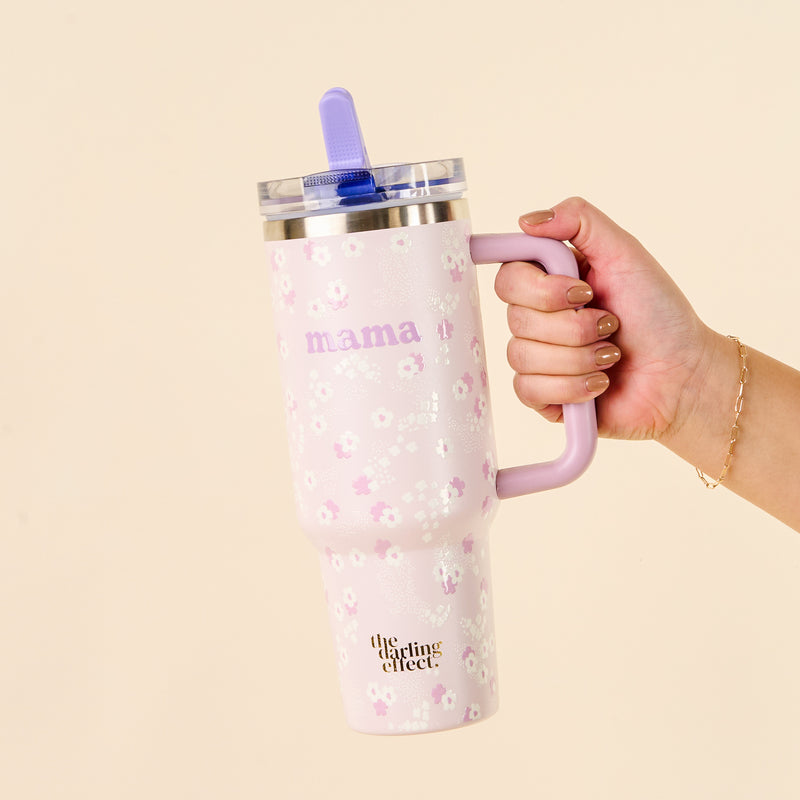 Mama Lilac 40 oz Lifestyle Flip Straw Tumbler