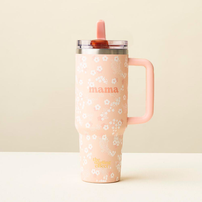 Mama Peach 40 oz Lifestyle Flip Straw Tumbler