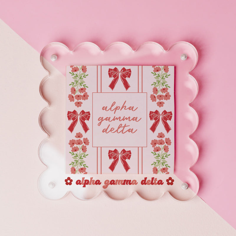 Alpha Gamma Delta Acrylic Picture Frame