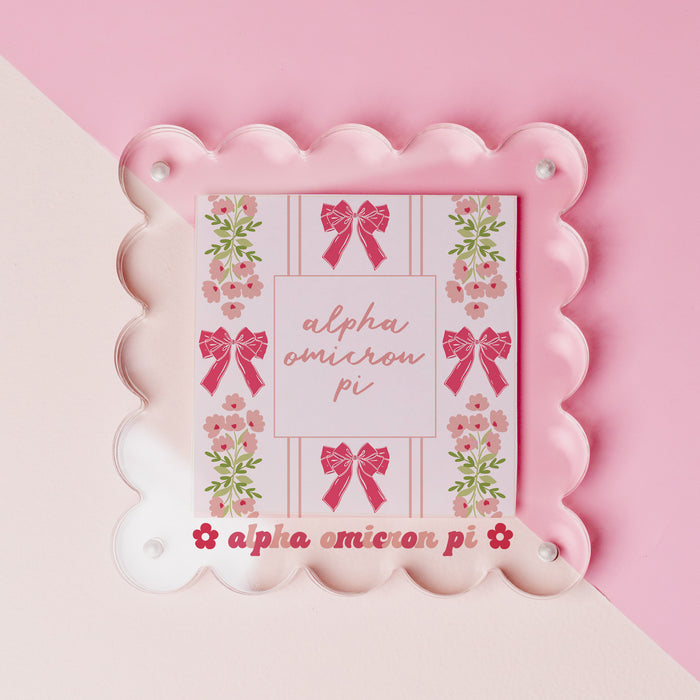 Alpha Omicron Pi Acrylic Picture Frame