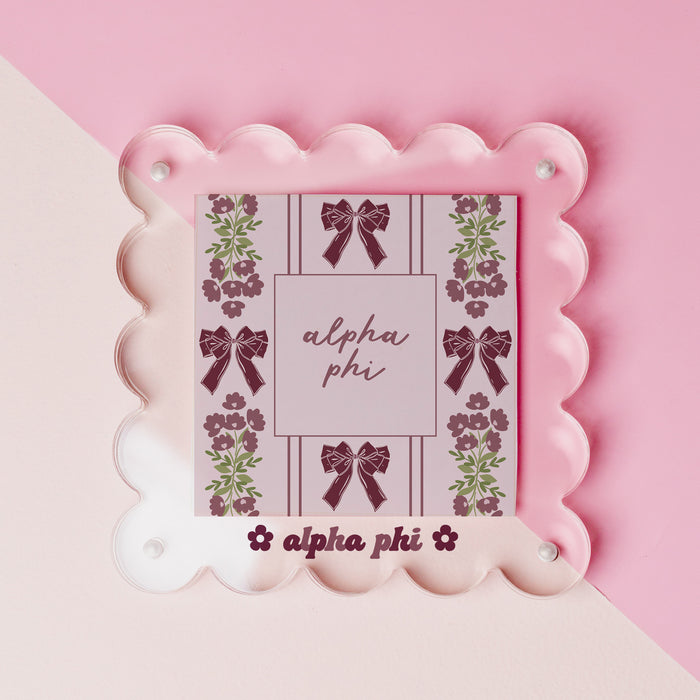 Alpha Phi Acrylic Picture Frame
