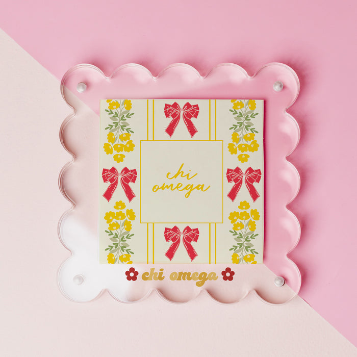 Chi Omega Acrylic Picture Frame