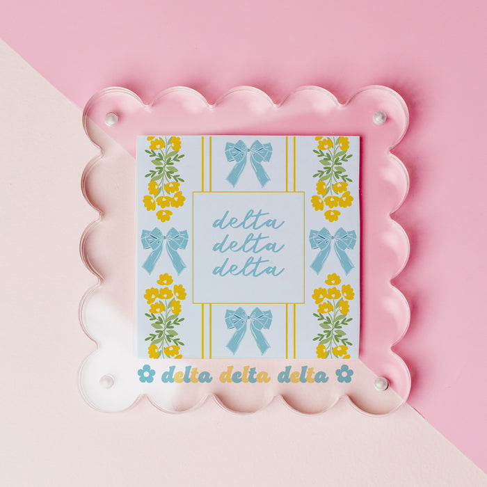 Delta Delta Delta Acrylic Picture Frame