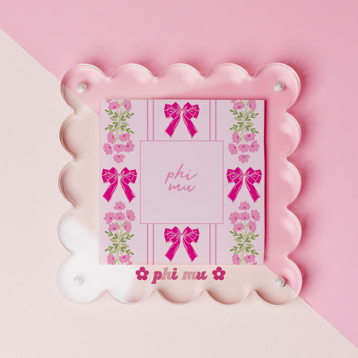 Phi Mu Acrylic Picture Frame