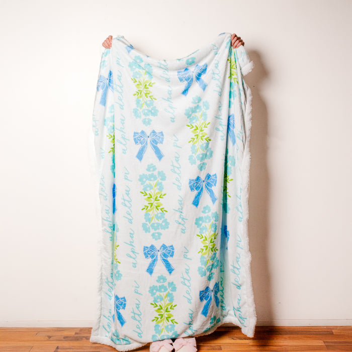 Alpha Delta Pi Plush Sherpa Blanket