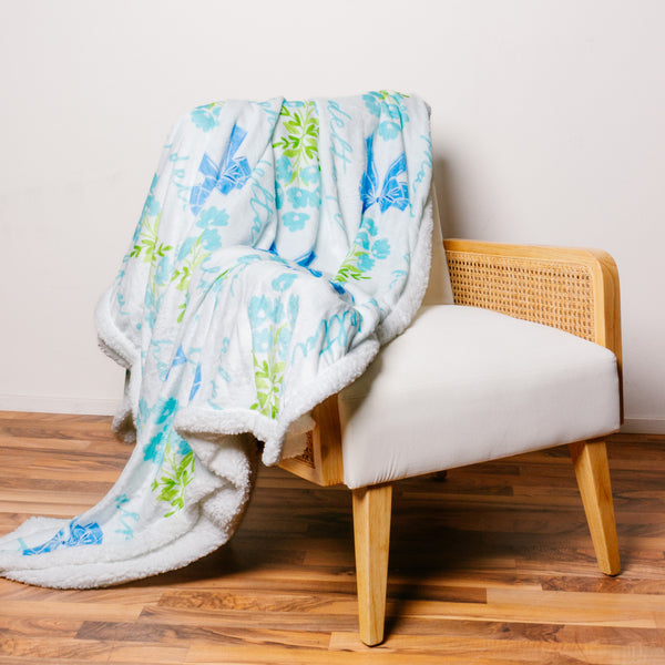 Alpha Delta Pi Plush Sherpa Blanket
