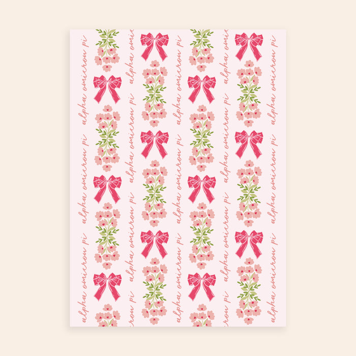 Alpha Omicron Pi Plush Sherpa Blanket