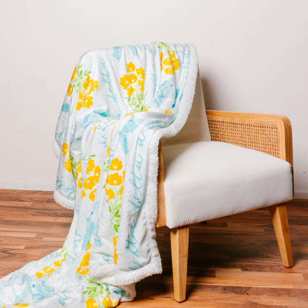 Delta Delta Delta Plush Sherpa Blanket