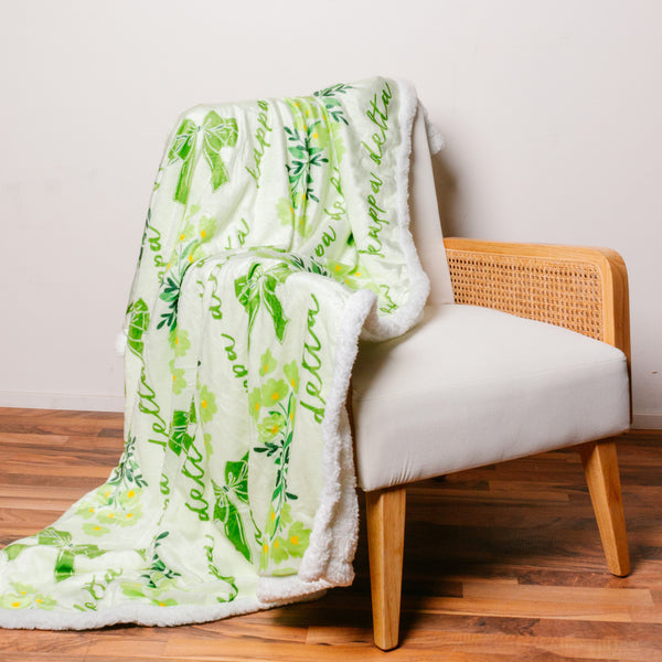 Kappa Delta Plush Sherpa Blanket
