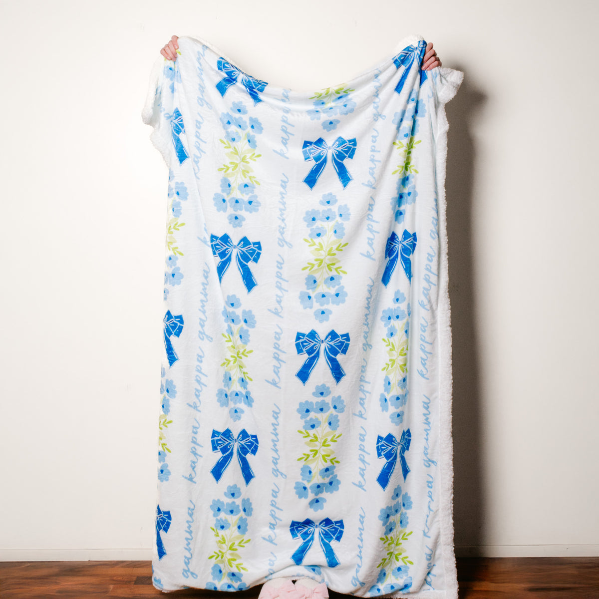 Kappa Kappa Gamma Plush Sherpa Blanket