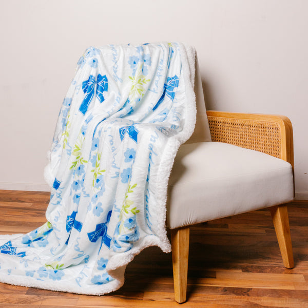 Kappa Kappa Gamma Plush Sherpa Blanket