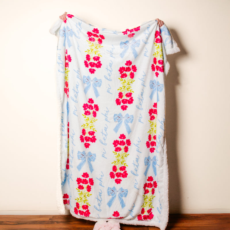 Pi Beta Phi Plush Sherpa Blanket