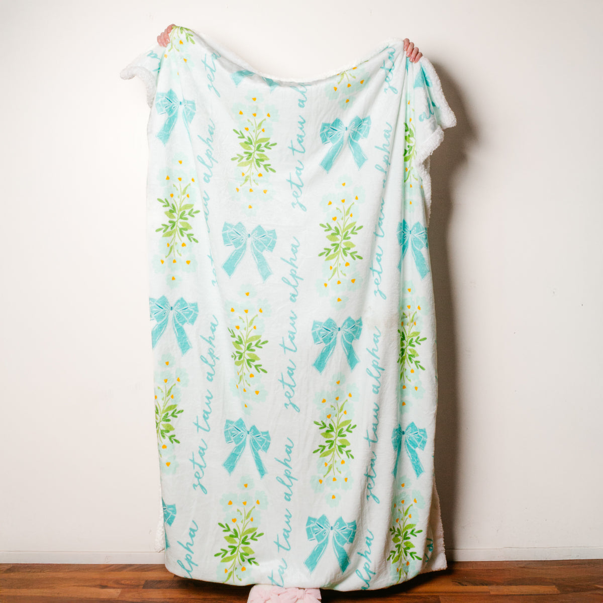 Zeta Tau Alpha Plush Sherpa Blanket