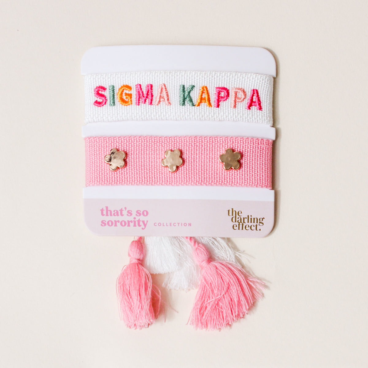 Sigma Kappa Woven Bracelet Set