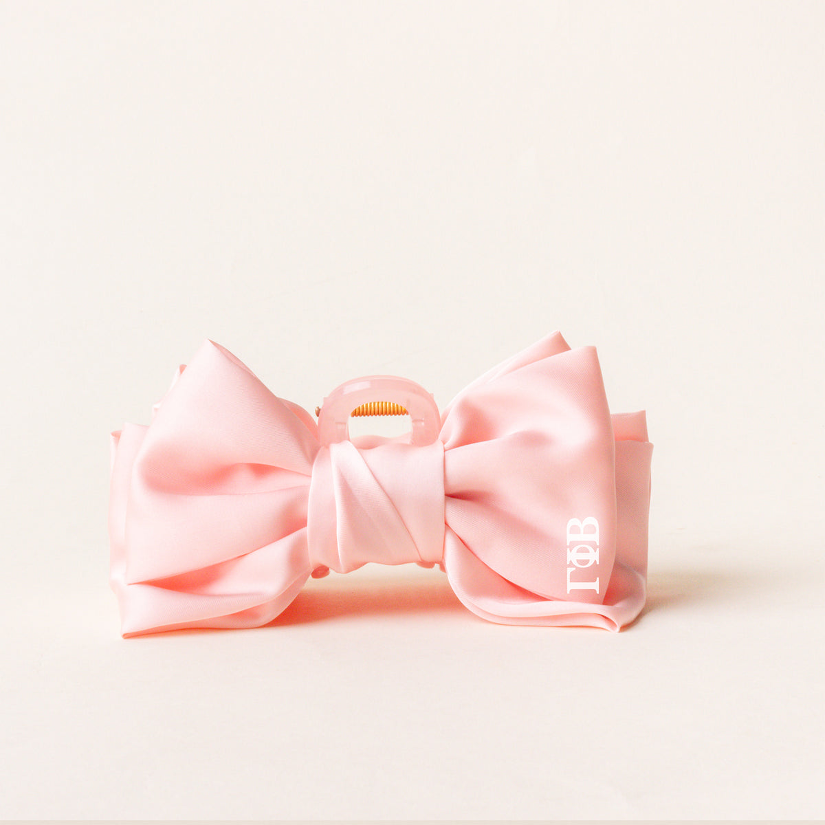 Gamma Phi Beta Satin Bow Claw Clip