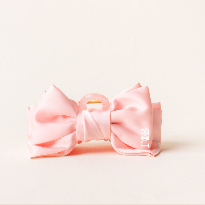 Gamma Phi Beta Satin Bow Claw Clip