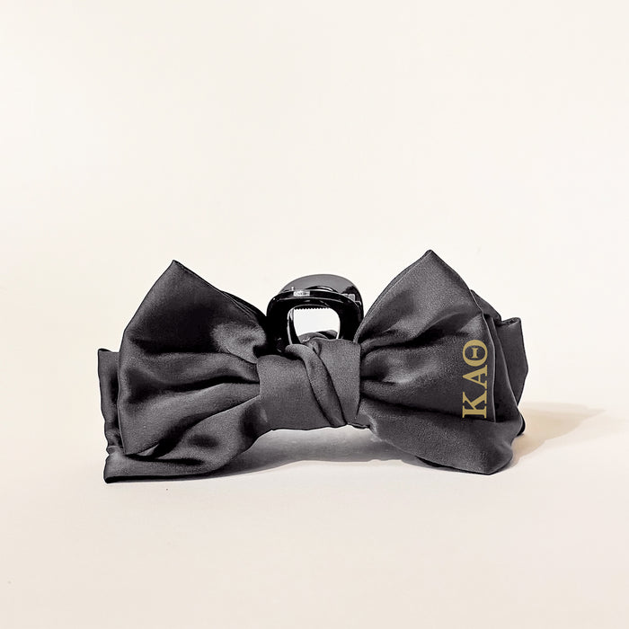 Kappa Alpha Theta Satin Bow Claw Clip
