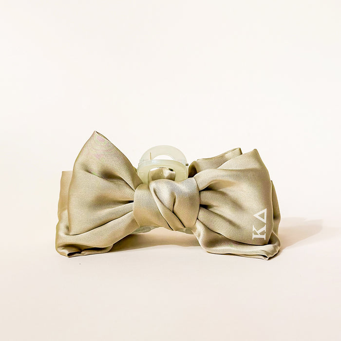 Kappa Delta Satin Bow Claw Clip