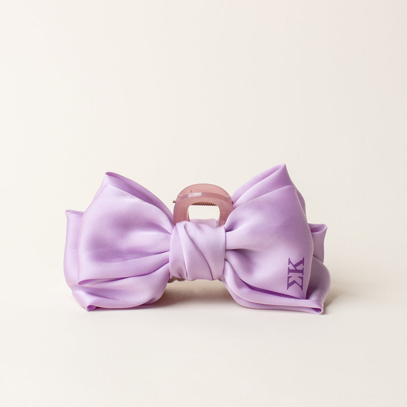 Sigma Kappa Satin Bow Claw Clip