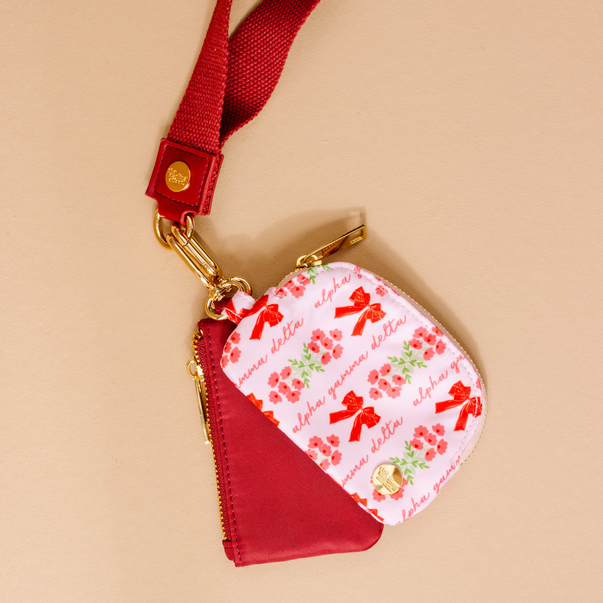 Alpha Gamma Delta Dynamic Duo Pouch Wristlet