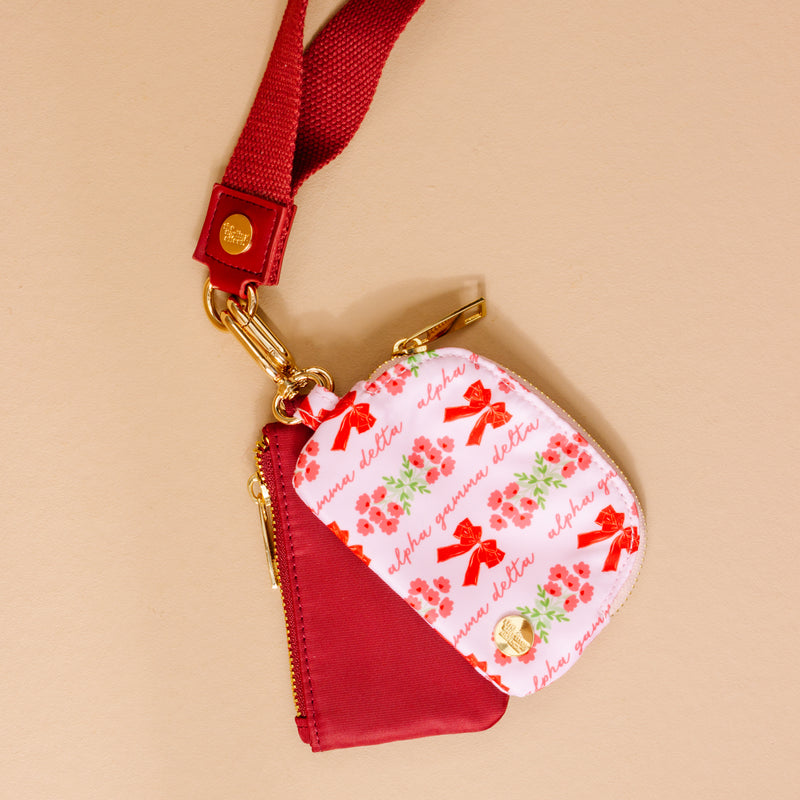 Alpha Gamma Delta Dynamic Duo Pouch Wristlet