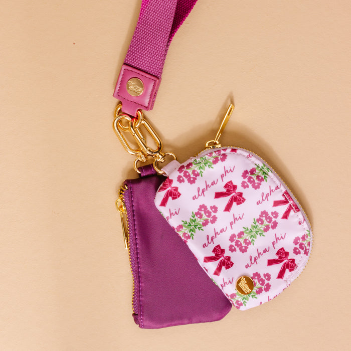 Alpha Phi Dynamic Duo Pouch Wristlet