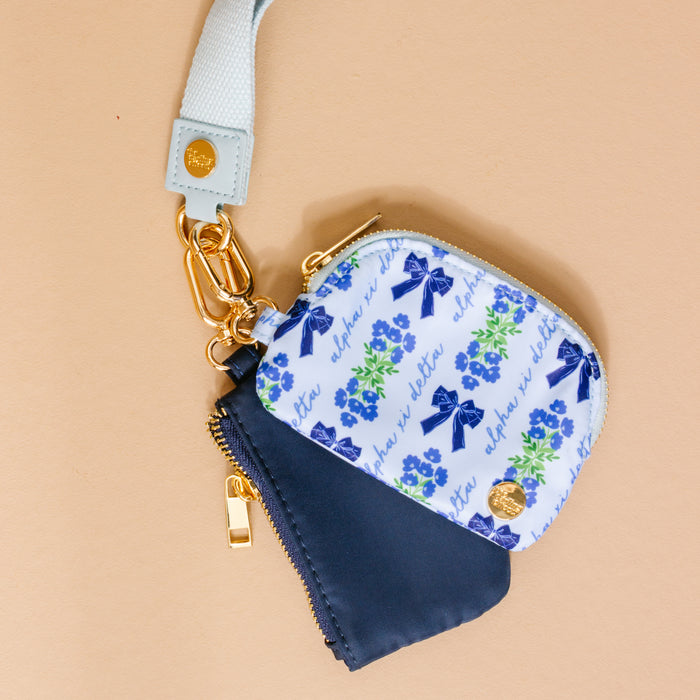 Alpha Xi Delta Dynamic Duo Pouch Wristlet