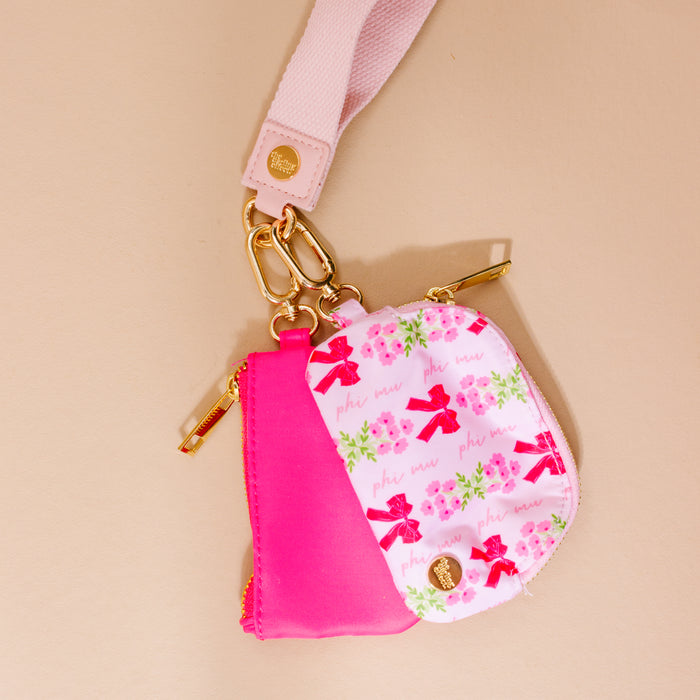 Phi Mu Dynamic Duo Pouch Wristlet