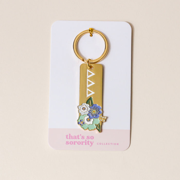 Delta Delta Delta Enamel Keychain