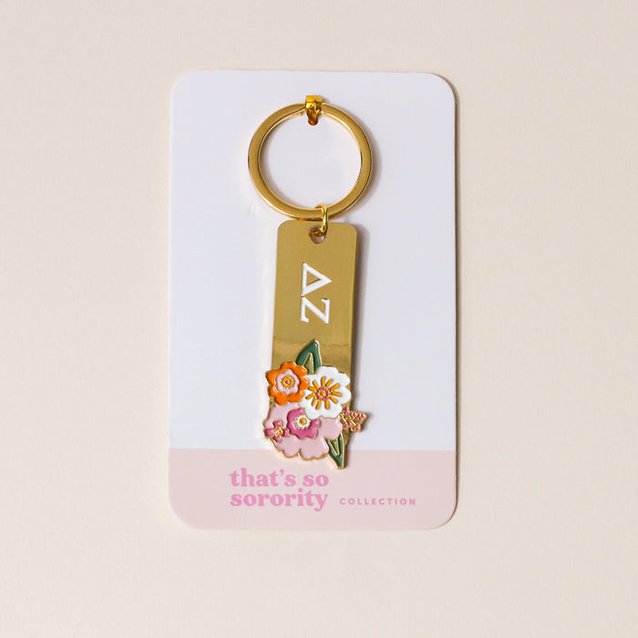 Delta Zeta Enamel Keychain