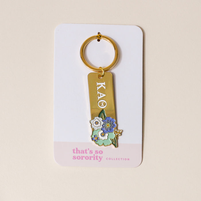 Kappa Alpha Theta Enamel Keychain