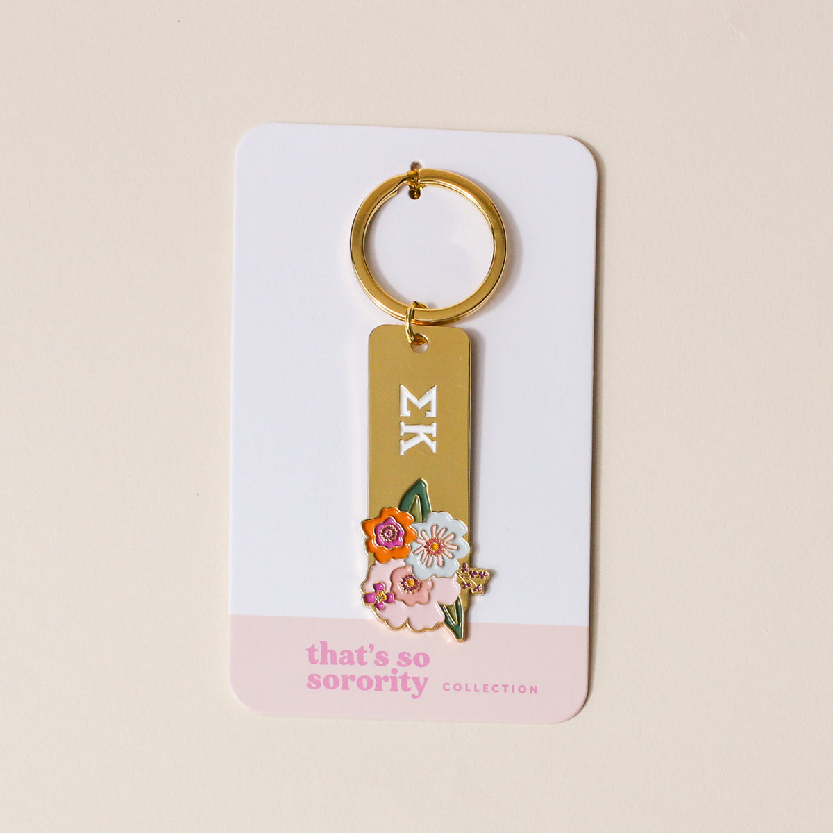 Sigma Kappa Enamel Keychain