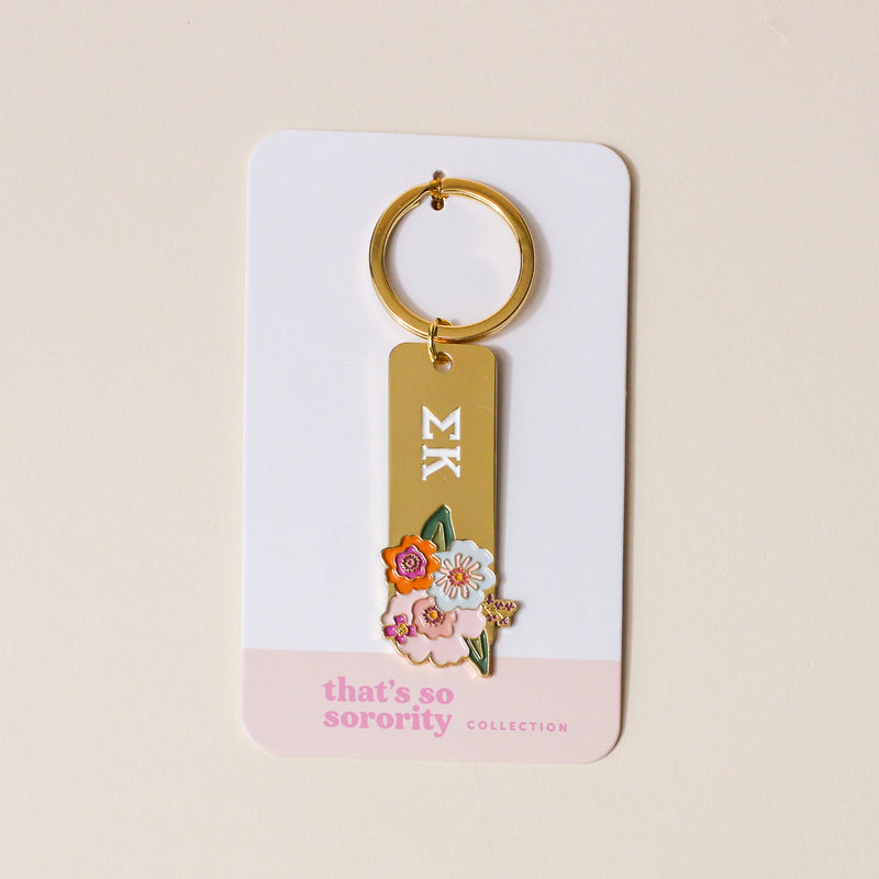 Sigma Kappa Enamel Keychain
