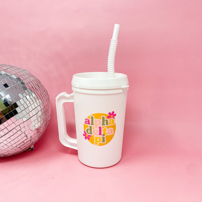 Alpha Delta Pi Floral Mega Mug 22oz