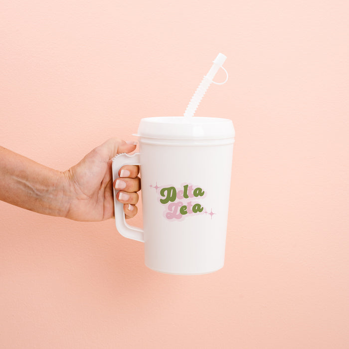 Delta Zeta Retro Sparkle Mega Mug 22oz