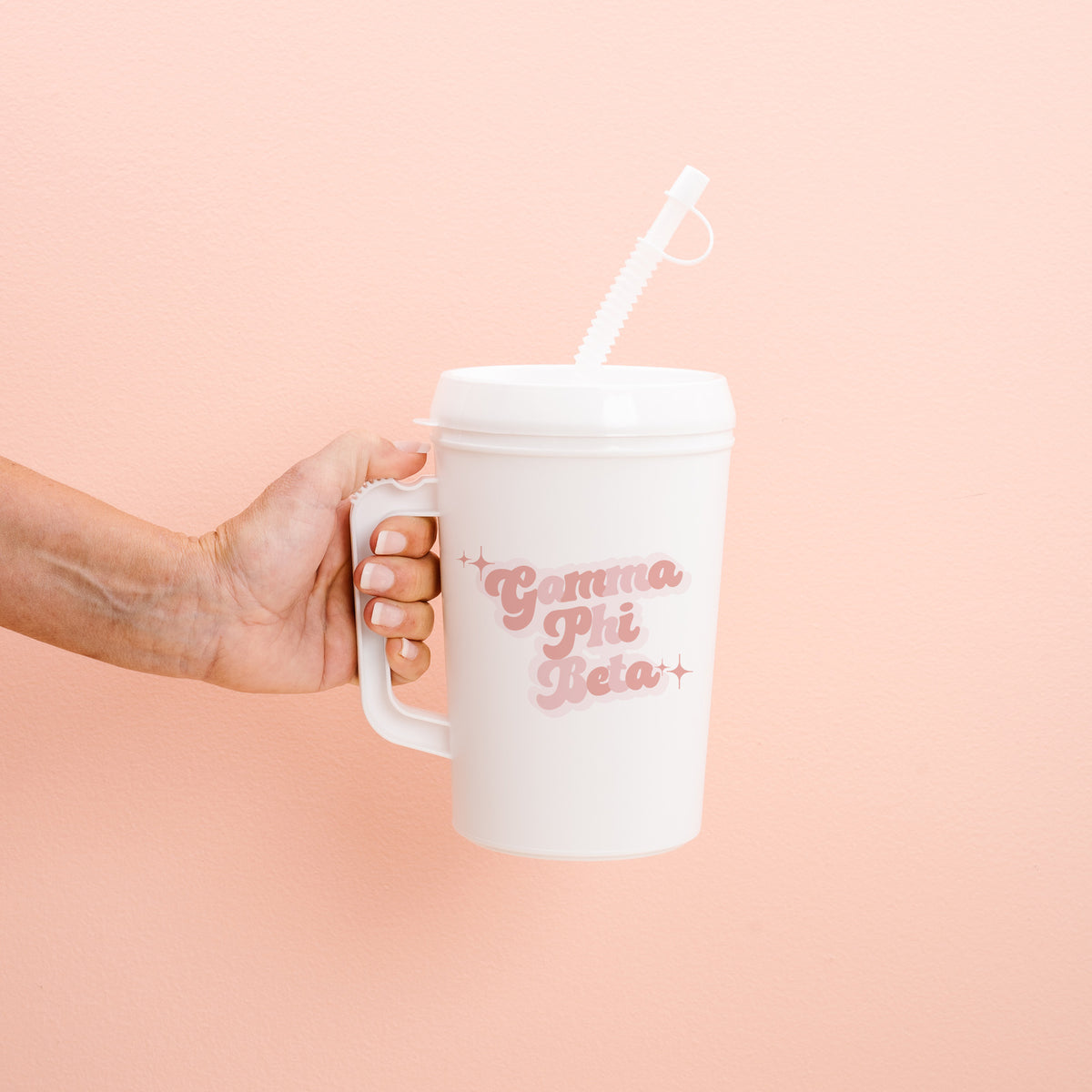 Gamma Phi Beta 22oz Retro Sparkle Mega Mug
