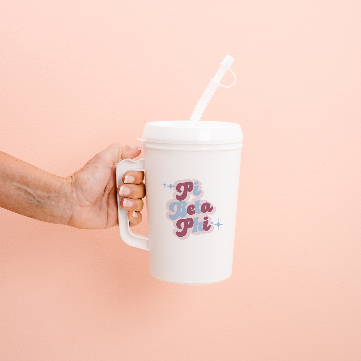 Pi Beta Phi 22oz Retro Sparkle Mega Mug