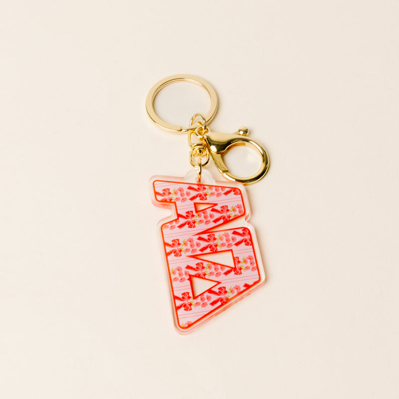 Alpha Gamma Delta Oh So Fancy Letter Acrylic Keychain